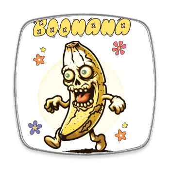 Lustiges Bananen Zombie Boonana Halloween Kostüm - Viereckiger Kühlschrankmagnet - Weiß - Vorne