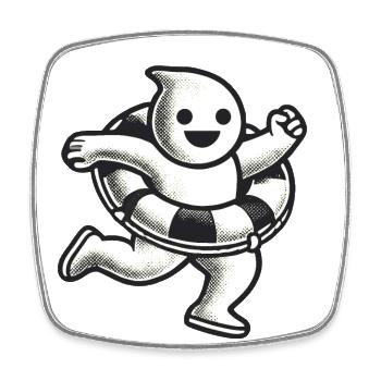 eSummer Halloween Funny Lifestyle Retro Vintage - Square fridge magnet - white - Front