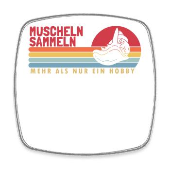 Muscheln Sammeln mehr als ein Hobby Seashell - Magnet carré - blanc - Devant