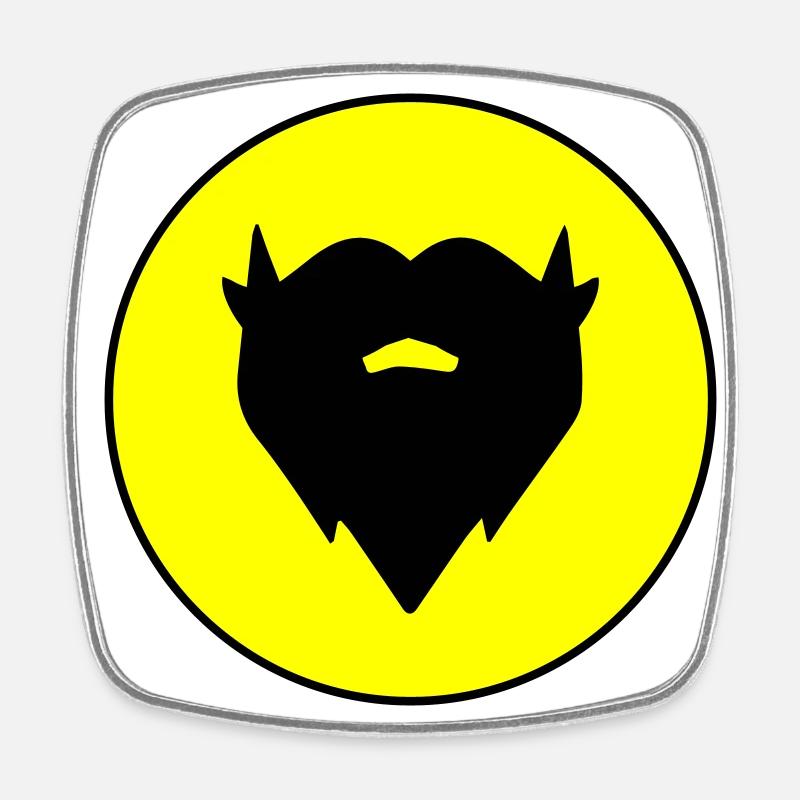 Bart symbol - Viereckiger Kühlschrankmagnet - Weiß