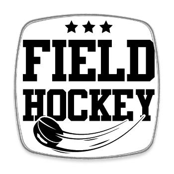 Field Hockey Sports - Square fridge magnet - white - Front