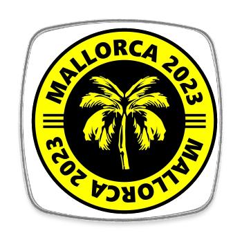 Mallorca 2023 - Square fridge magnet - white - Front