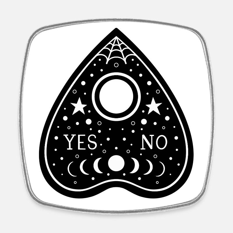 Yes or No Magic - Square fridge magnet - white