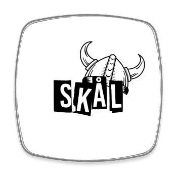 Skal - vikings - Magnet carré - blanc - Devant