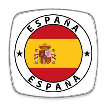 Espana - Viereckiger Kühlschrankmagnet - Weiß - Vorne