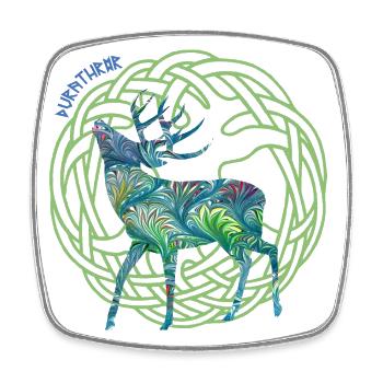 hirsch durathror e 115 - Square fridge magnet - white - Front
