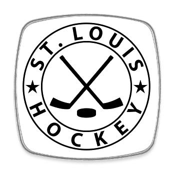 St. Louis Ice Hockey - Square fridge magnet - white - Front