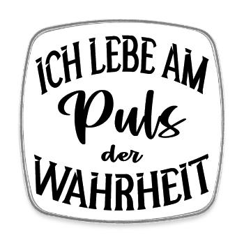 Journalismus Journalistin Wahrheit Geschenk - Viereckiger Kühlschrankmagnet - Weiß - Vorne