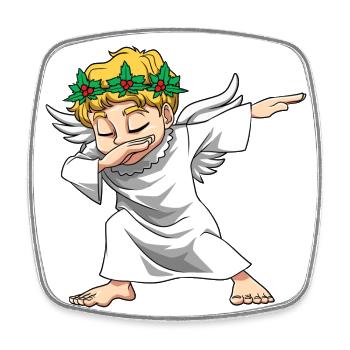 Christkind Weihnacht für Männer, Frauen und - Viereckiger Kühlschrankmagnet - Weiß - Vorne