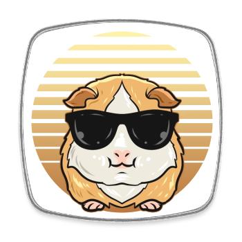 Meerschweinchen Sprüche | Tiere Haustiere Geschenk - Viereckiger Kühlschrankmagnet - Weiß - Vorne