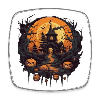 Halloween - Square fridge magnet - white - Front