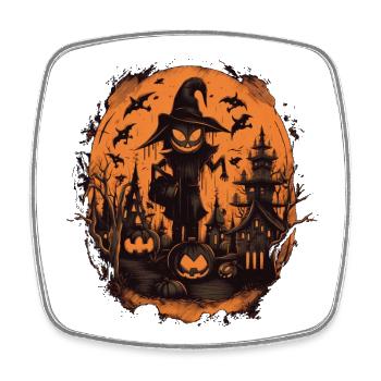Halloween - Square fridge magnet - white - Front