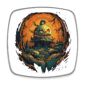 Halloween - Square fridge magnet - white - Front