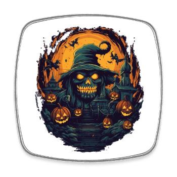Halloween - Viereckiger Kühlschrankmagnet - Weiß - Vorne