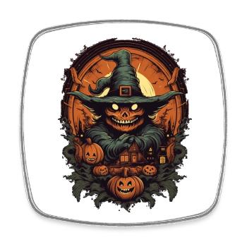 Halloween - Viereckiger Kühlschrankmagnet - Weiß - Vorne