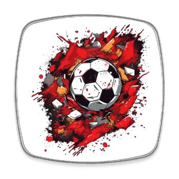 Soccer Ball - Square fridge magnet - white - Front