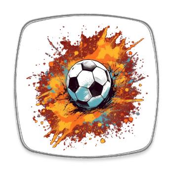 Soccer Ball - Square fridge magnet - white - Front
