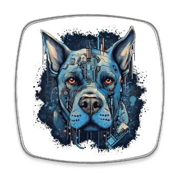 Dog - Square fridge magnet - white - Front