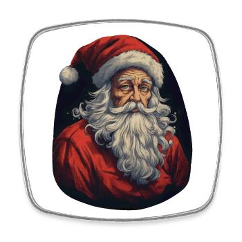 Weihnachtsmann - Viereckiger Kühlschrankmagnet - Weiß - Vorne
