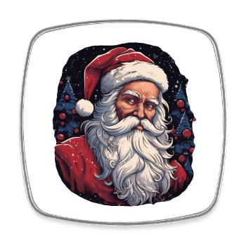 Weihnachtsmann - Viereckiger Kühlschrankmagnet - Weiß - Vorne