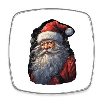 Weihnachtsmann - Viereckiger Kühlschrankmagnet - Weiß - Vorne