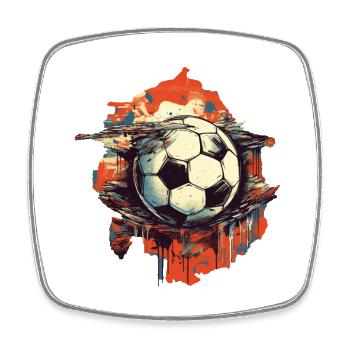 Soccer Ball - Square fridge magnet - white - Front