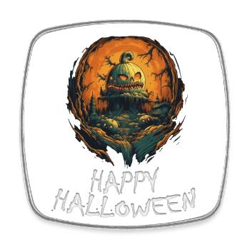 Halloween - Happy Halloween - Viereckiger Kühlschrankmagnet - Weiß - Vorne