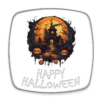 Halloween - Happy Halloween - Square fridge magnet - white - Front
