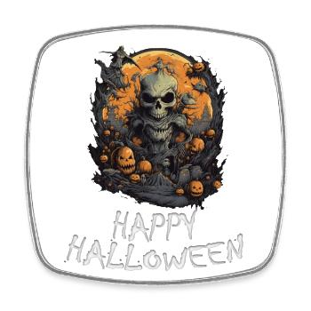 Halloween - Happy Halloween - Viereckiger Kühlschrankmagnet - Weiß - Vorne