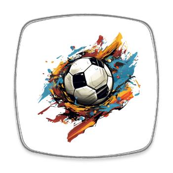 Soccer Ball - Square fridge magnet - white - Front