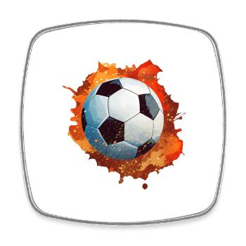 Soccer Ball - Square fridge magnet - white - Front