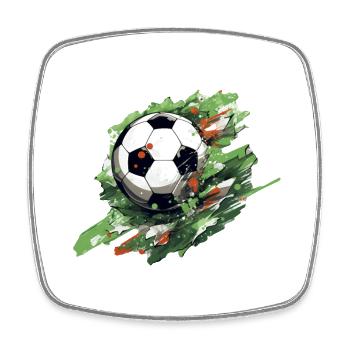 Soccer Ball - Square fridge magnet - white - Front