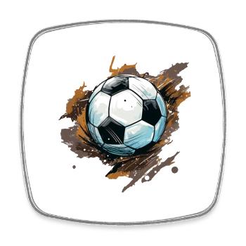 Soccer Ball - Square fridge magnet - white - Front