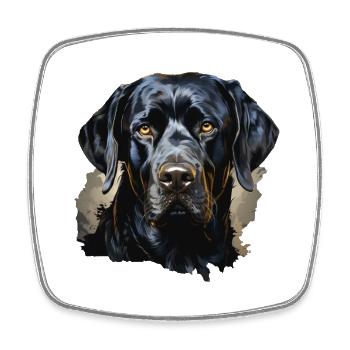 Hund - Viereckiger Kühlschrankmagnet - Weiß - Vorne