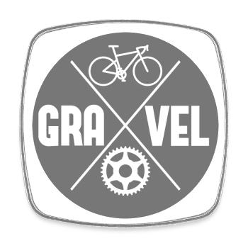 Gravel Bike Fahrrad Radfahrer Radfahrerin - Viereckiger Kühlschrankmagnet - Weiß - Vorne