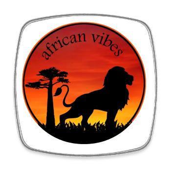 Leo 1 - Square fridge magnet - white - Front
