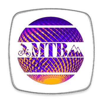 VTT VTT - Magnet carré - blanc - Devant