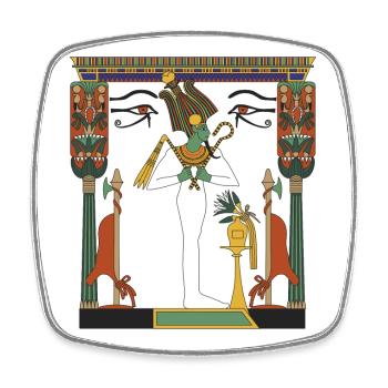 Osiris - Square fridge magnet - white - Front