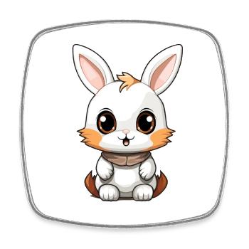 Bunny - Kawaii Style - Square fridge magnet - white - Front