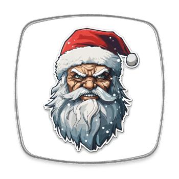 Weihnachtsmann - Illustration - Viereckiger Kühlschrankmagnet - Weiß - Vorne