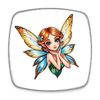 Fairy fantasy illustration - Square fridge magnet - white - Front