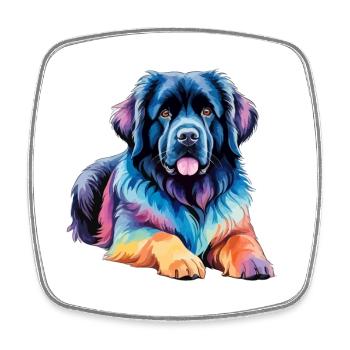 Newfoundland Watercolors - Square fridge magnet - white - Front