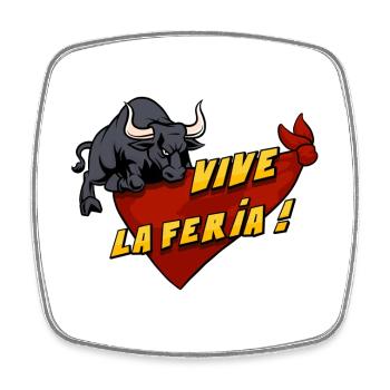 Es lebe die Feria! - Viereckiger Kühlschrankmagnet - Weiß - Vorne