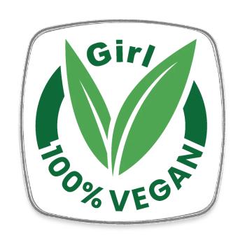 Vegan 100 - Viereckiger Kühlschrankmagnet - Weiß - Vorne