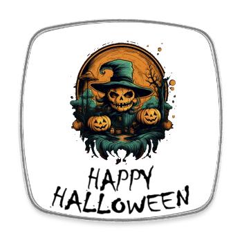 Halloween - Happy Halloween - Viereckiger Kühlschrankmagnet - Weiß - Vorne