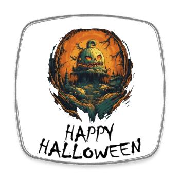 Halloween - Happy Halloween - Viereckiger Kühlschrankmagnet - Weiß - Vorne