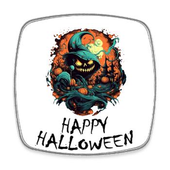 Halloween - Happy Halloween - Square fridge magnet - white - Front