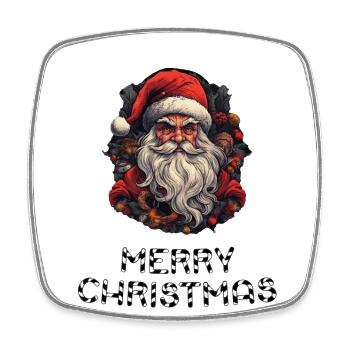 Père Noël - Marry Christmas - Magnet carré - blanc - Devant
