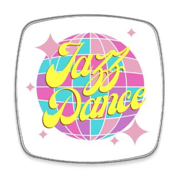 Jazz Dance Design for Kids and Teens - Square fridge magnet - white - Front