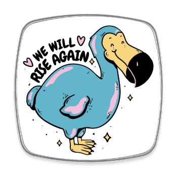 Dodo Bird Design - Nous nous relèverons - Magnet carré - blanc - Devant